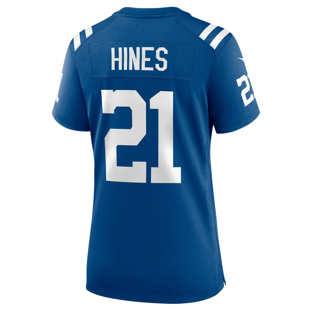 Women's Indianapolis Colts Nyheim Hines Game Jersey Royal Blue